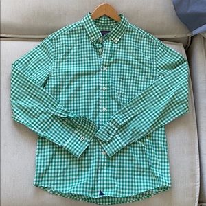 UNTUCKit Long Sleeve Green Checkered